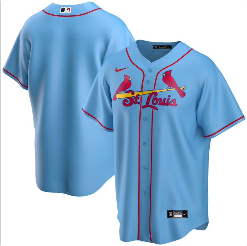 Men's St.Louis Cardinals Blue Base Stitched Jersey